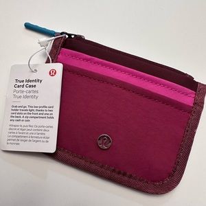 NEW Lululemon True Identity Card Case
Color: Pomegranate/Sonic Pink/Red Merlot